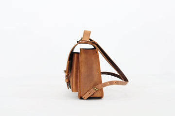 Leather toddler bag - Ranger brown satchel - Rider bags